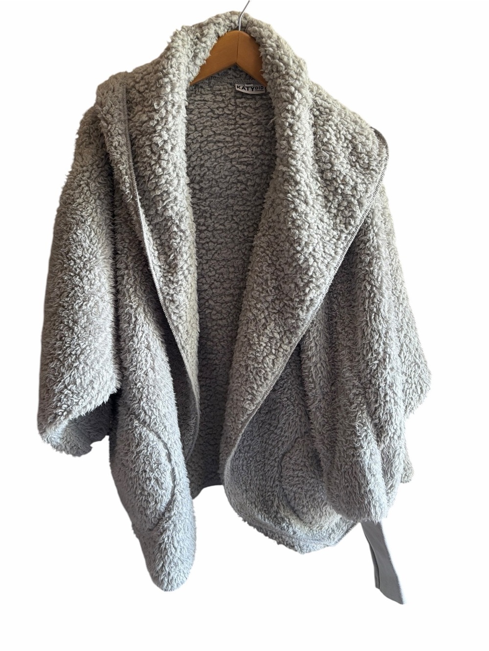 Katydid Sherpa Body Wrap/Cardigan Hoodie - Picture 3 of 7